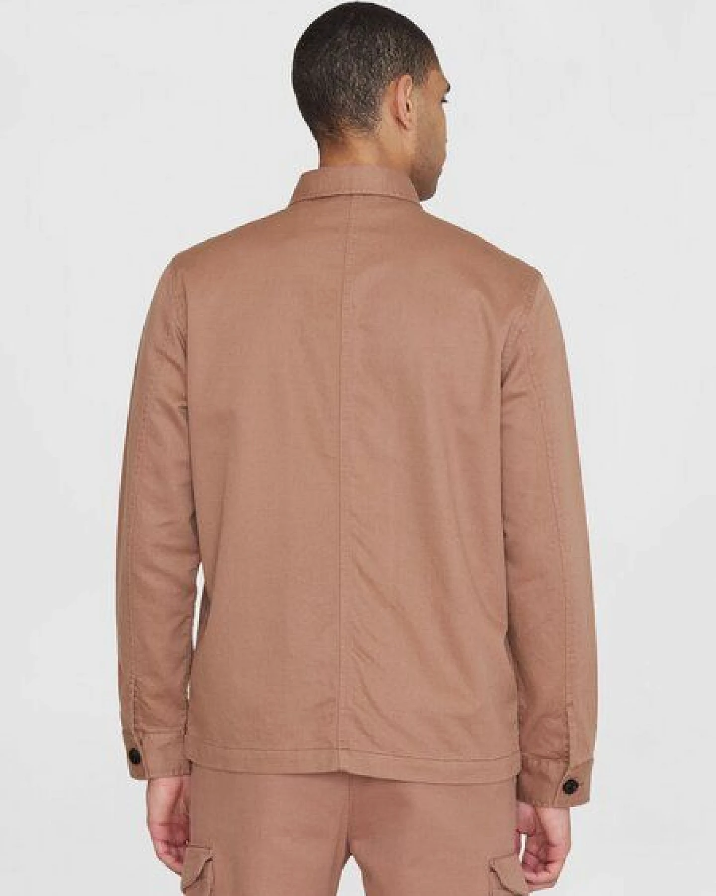 KnowledgeCotton Apparel Overshirt TWILL aus Bio-Baumwolle – Ansicht 2