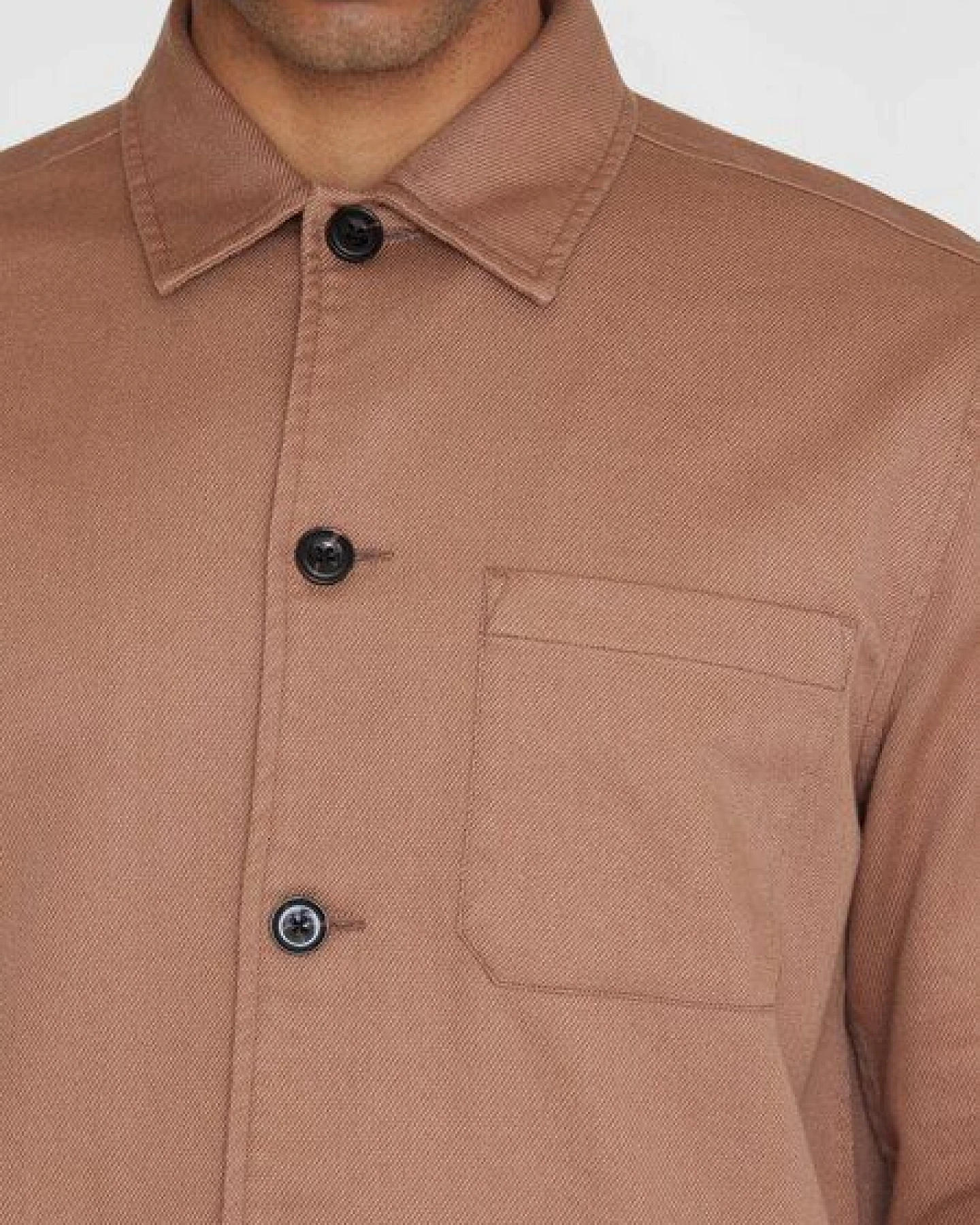 KnowledgeCotton Apparel Overshirt TWILL aus Bio-Baumwolle – Ansicht 4