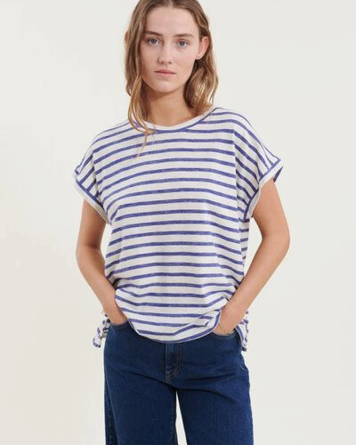 Basic Apparel Gestreiftes T-Shirt MARY aus Bio-Baumwolle