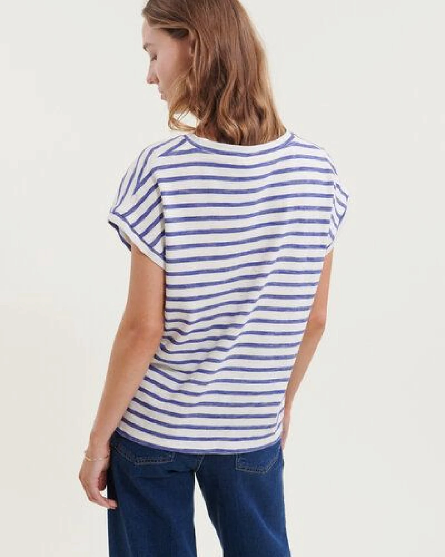 Basic Apparel Gestreiftes T-Shirt MARY aus Bio-Baumwolle – Ansicht 3