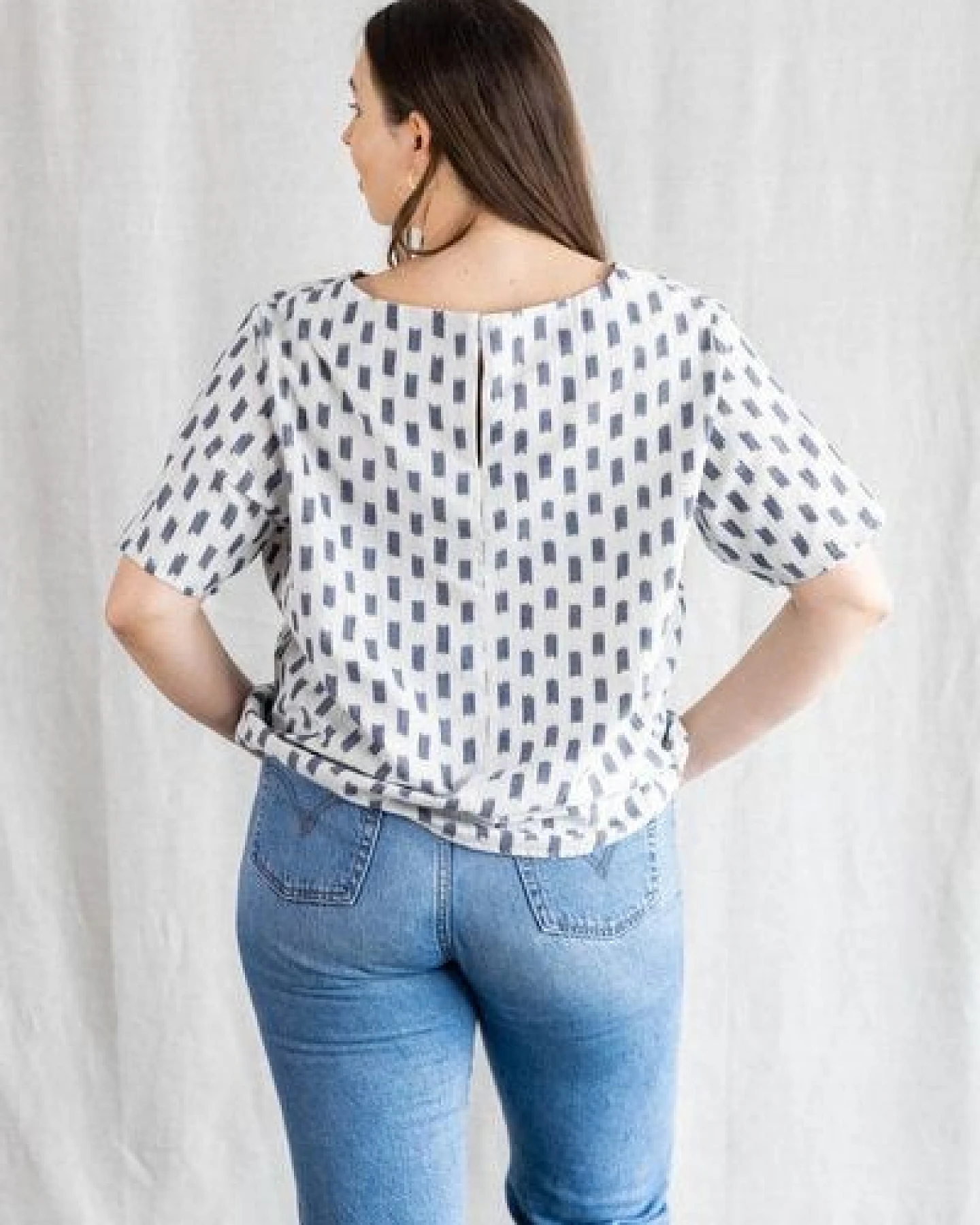 Jyoti - Fair Works Bio-Baumwoll Shirt Sarala Ikat – Ansicht 4