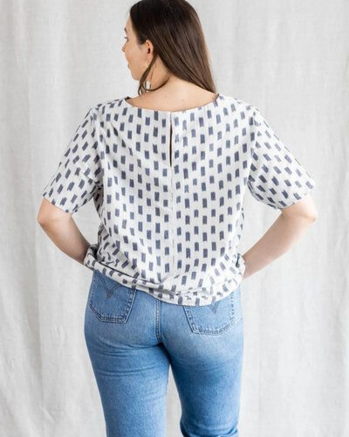 Jyoti - Fair Works Bio-Baumwoll Shirt Sarala Ikat – Ansicht 4