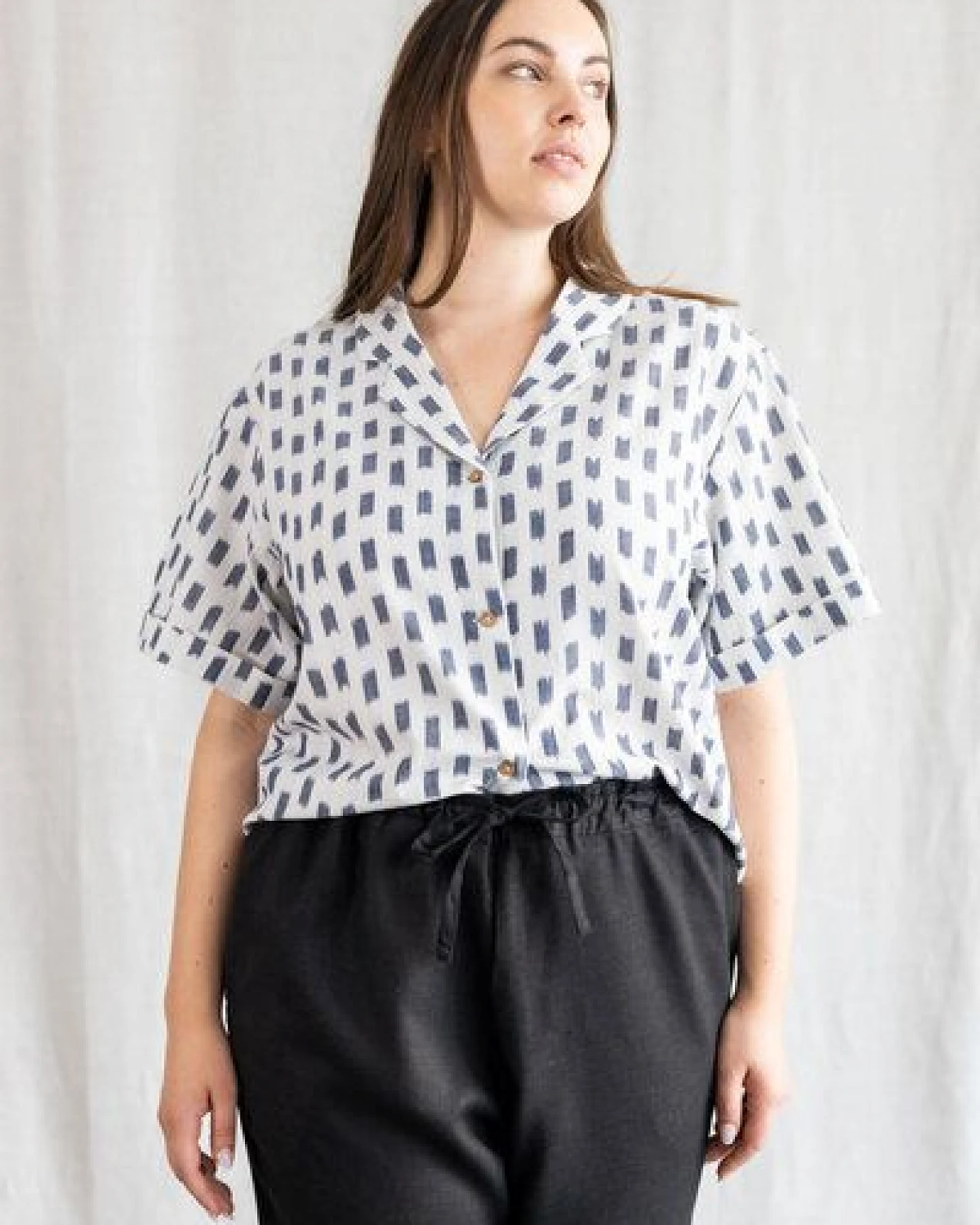 Jyoti - Fair Works Bio-Baumwoll Bluse Avaani – Ansicht 3