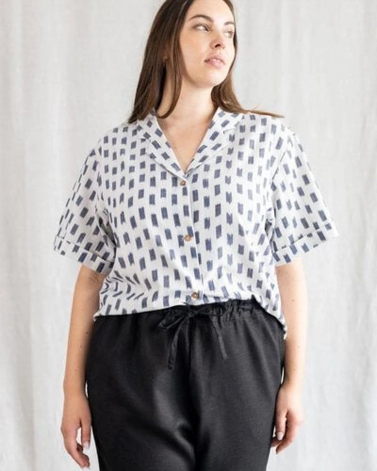 Jyoti - Fair Works Bio-Baumwoll Bluse Avaani – Ansicht 3