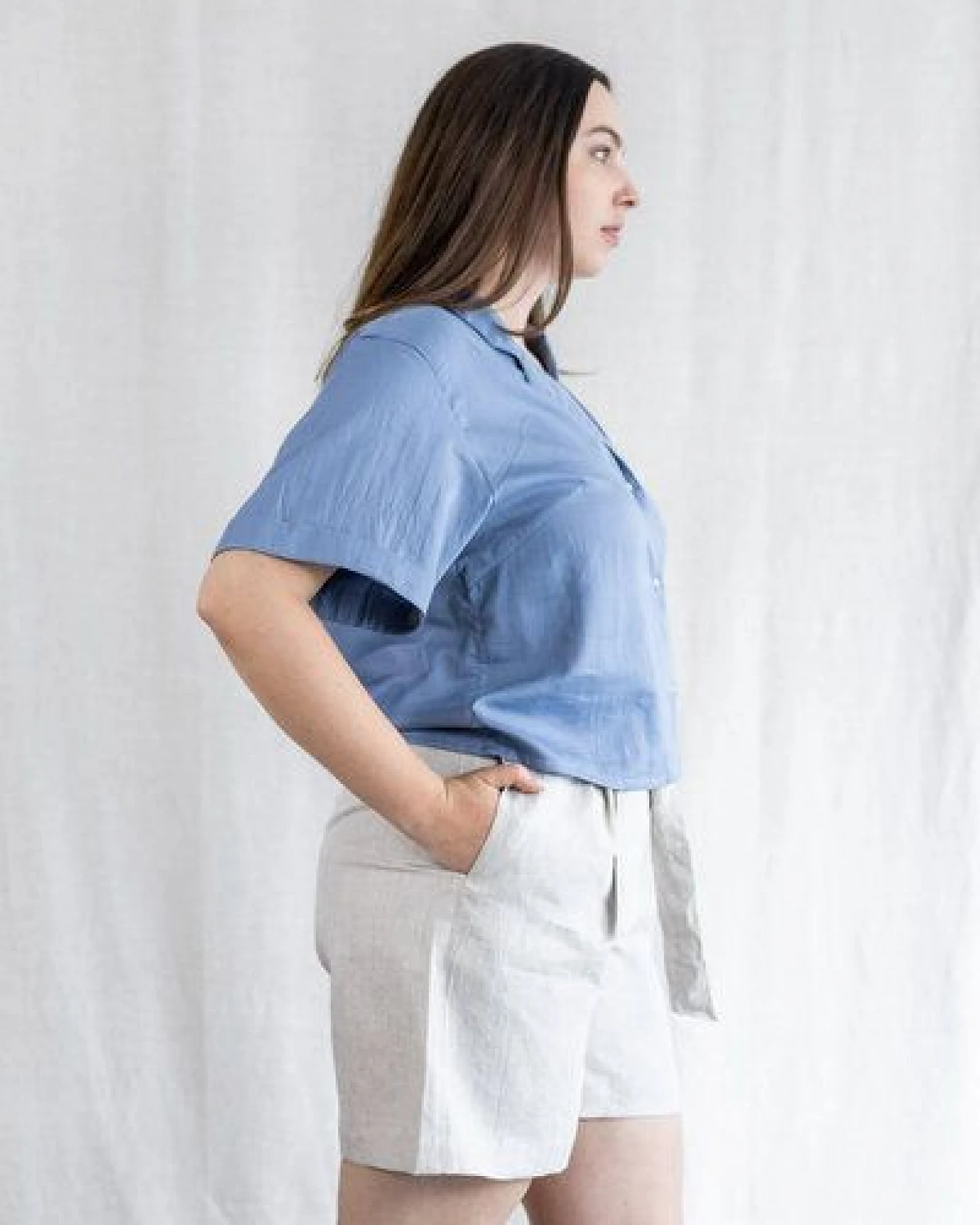 Jyoti - Fair Works Bio-Baumwoll Bluse Avaani – Ansicht 3