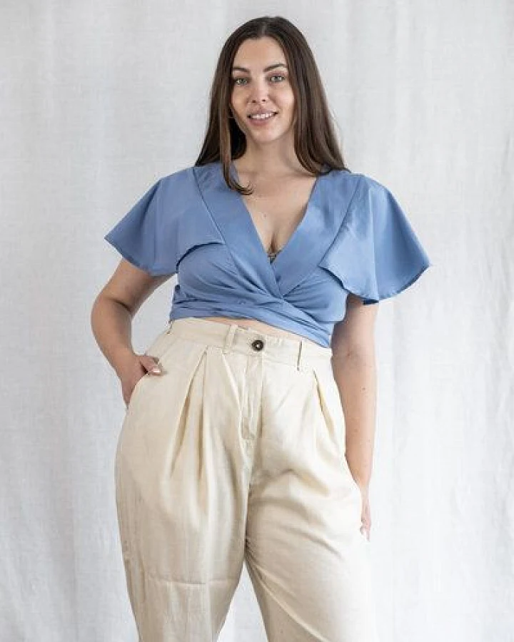Jyoti - Fair Works Bio-Baumwoll Wickelbluse Neeraj
