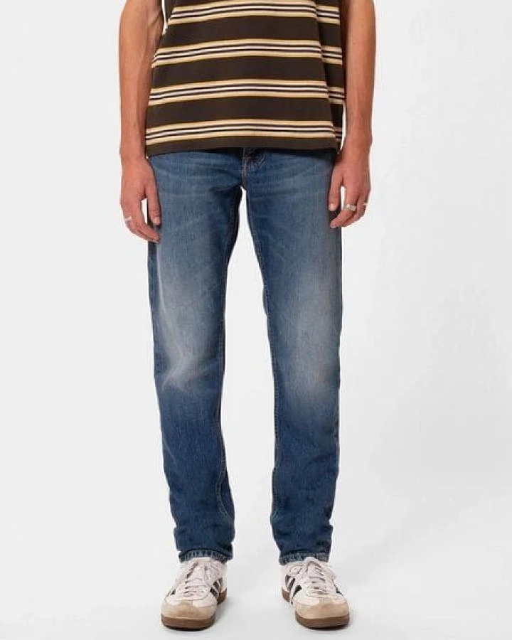 Nudie Jeans Straight Fit Jeans Steady Eddie II - Heavy Rain