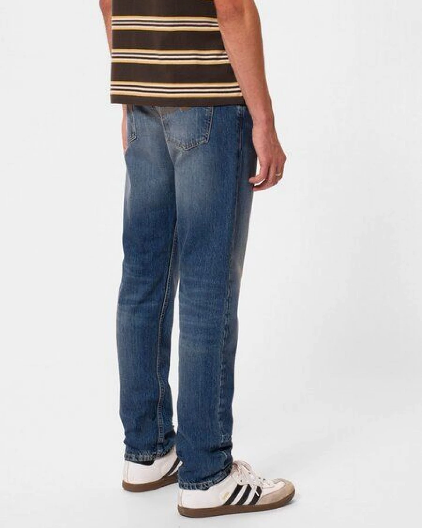 Nudie Jeans Straight Fit Jeans Steady Eddie II - Heavy Rain – Ansicht 2