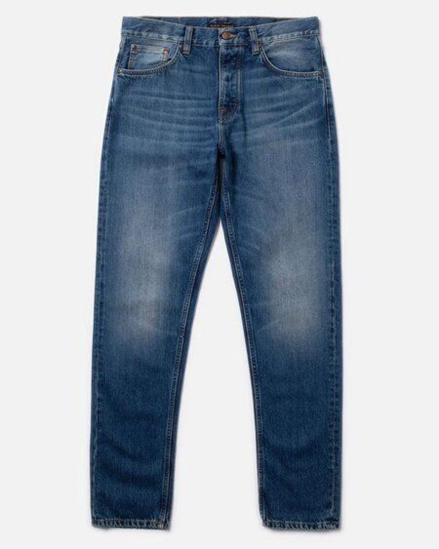 Nudie Jeans Straight Fit Jeans Steady Eddie II - Heavy Rain – Ansicht 3