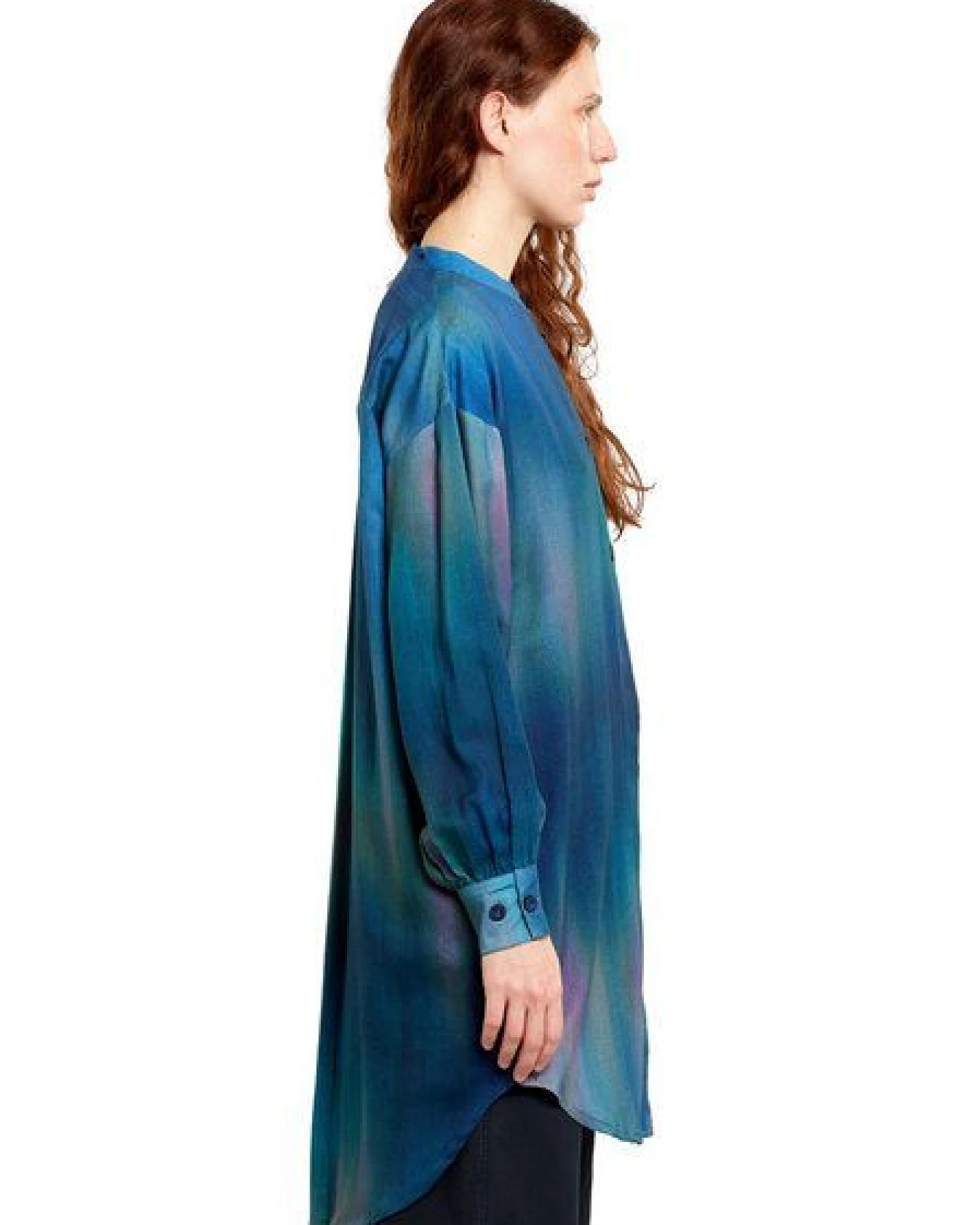 DEDICATED Shirt Ljunga Abstract Light Multi Color – Ansicht 2