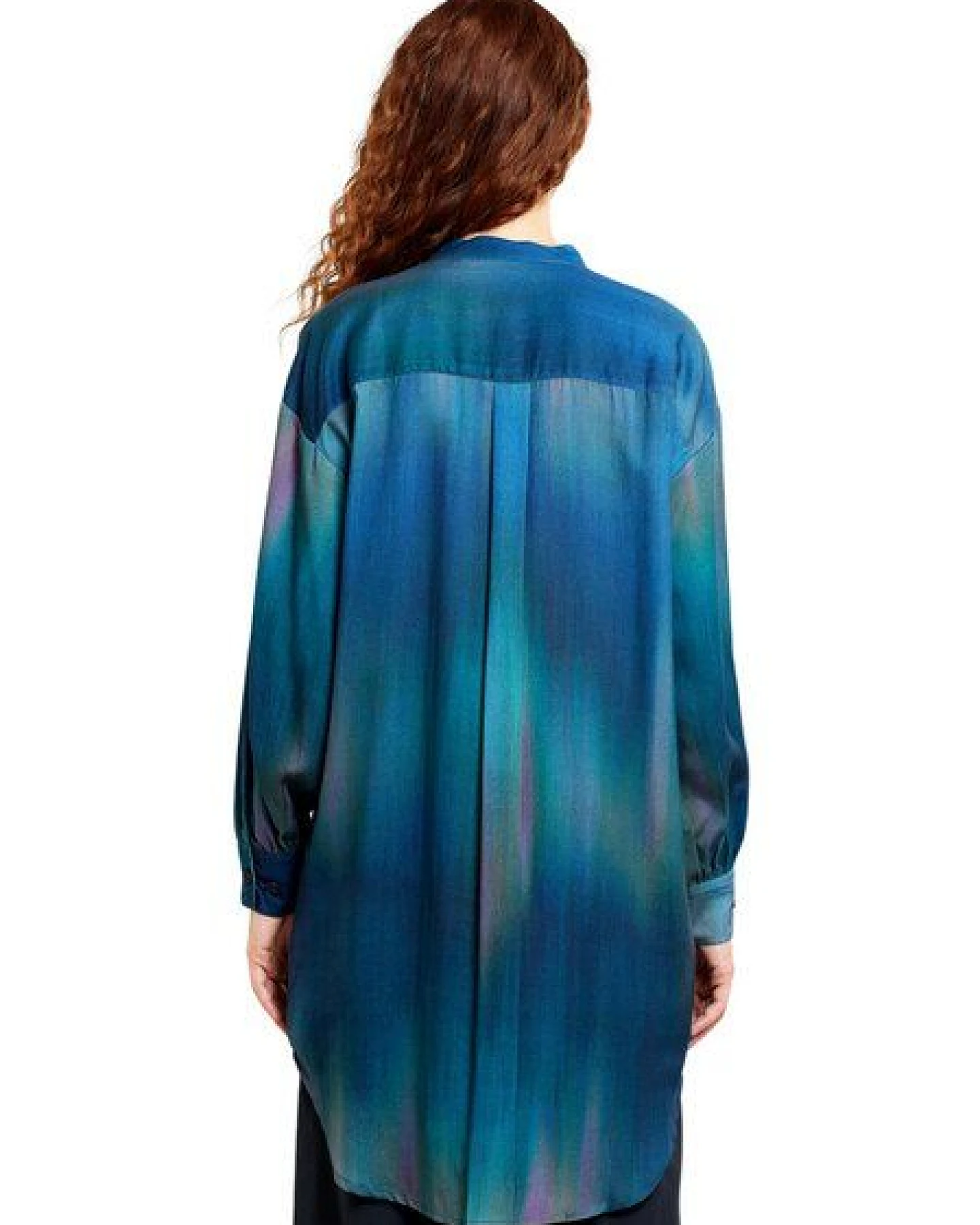 DEDICATED Shirt Ljunga Abstract Light Multi Color – Ansicht 3