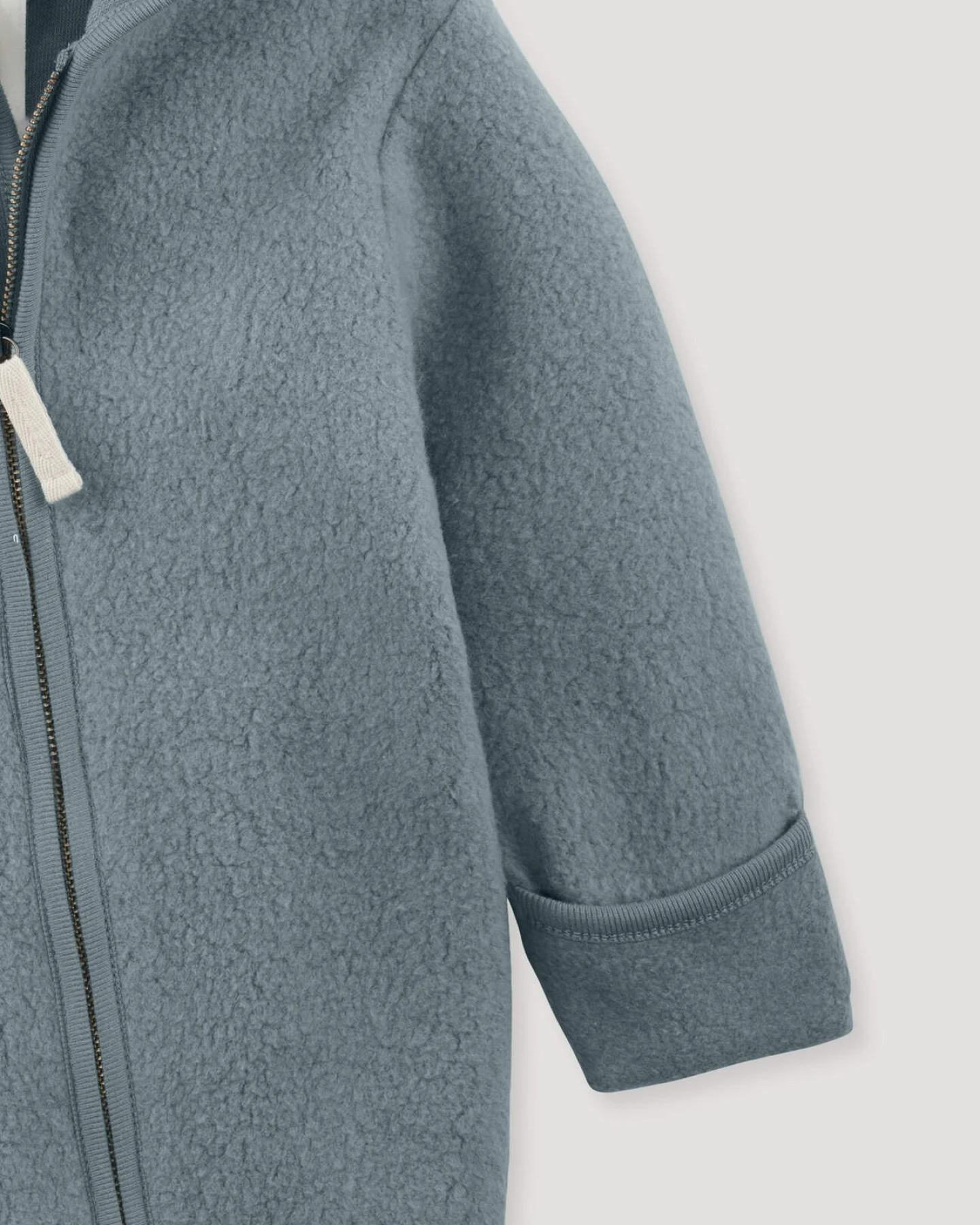 hessnatur Baby Fleece Overall aus Bio-Baumwolle - blau - Größe 98 – Ansicht 3