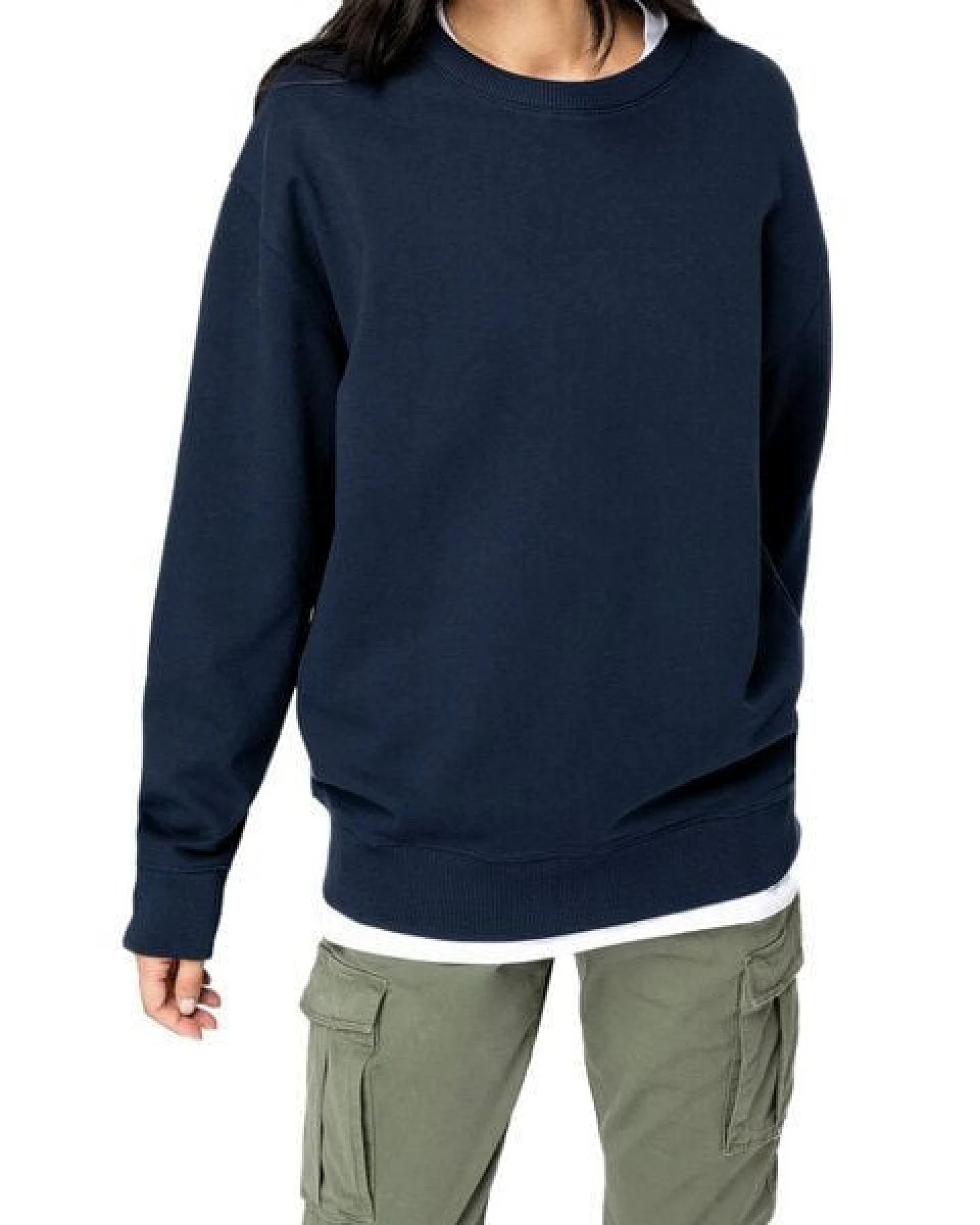 YTWOO Umweltfreundliches Unisex French-Terry Sweatshirt mit hängenden Schultern – Ansicht 3