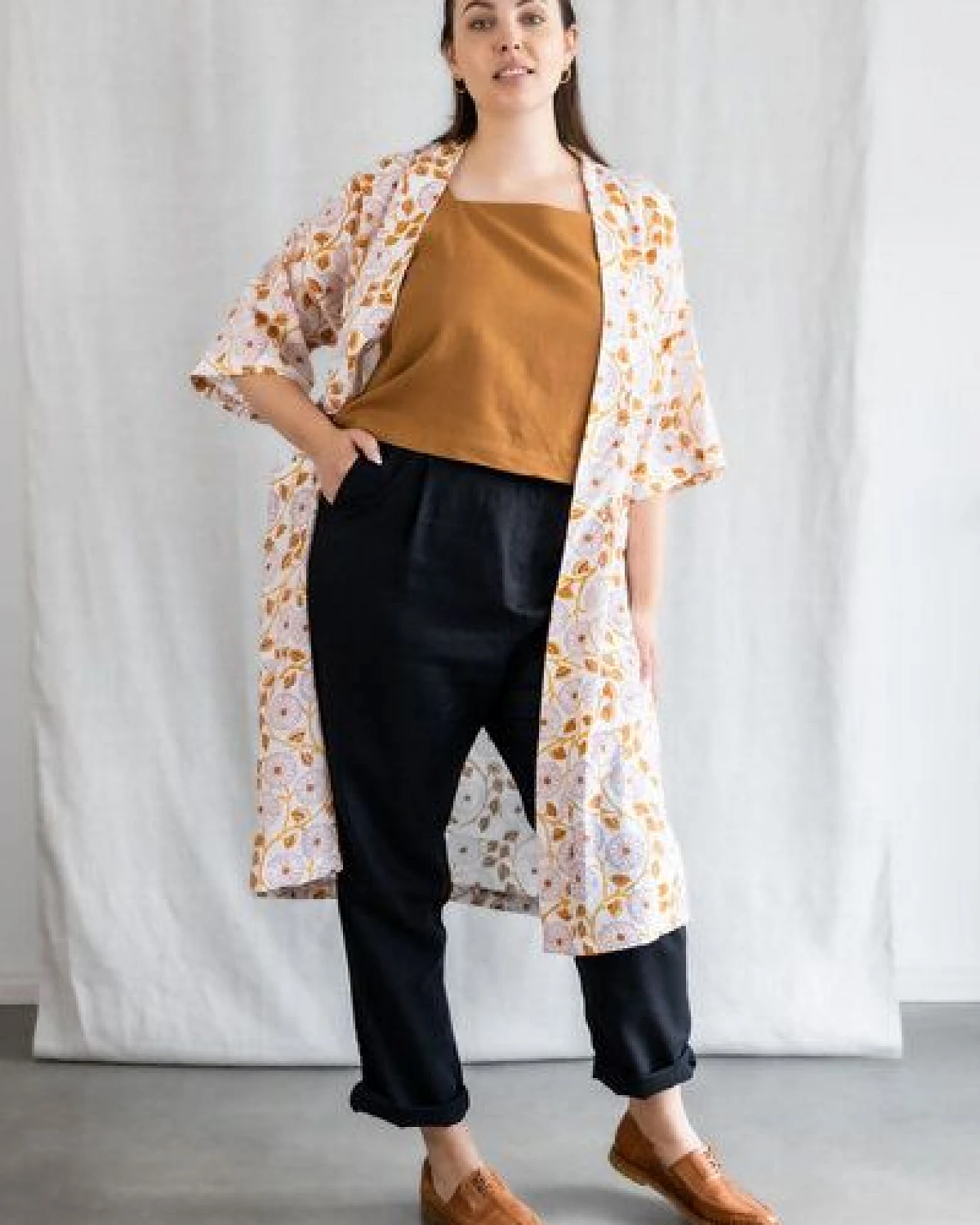 Jyoti - Fair Works Bio-Baumwoll Cardigan Rohani – Ansicht 2