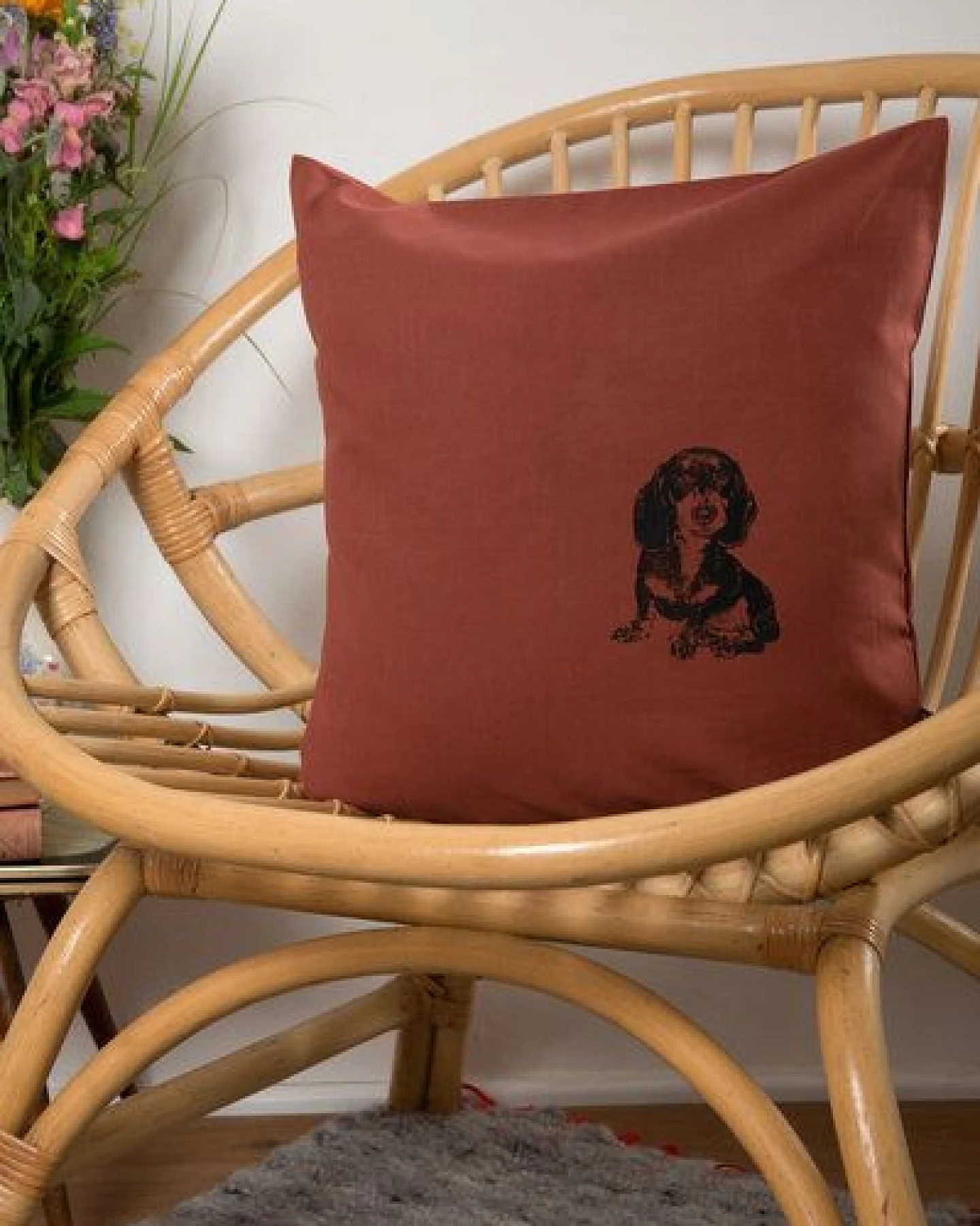 Hirschkind Bio-Kissenbezug 'Dackel' 40*40 cm – Ansicht 2