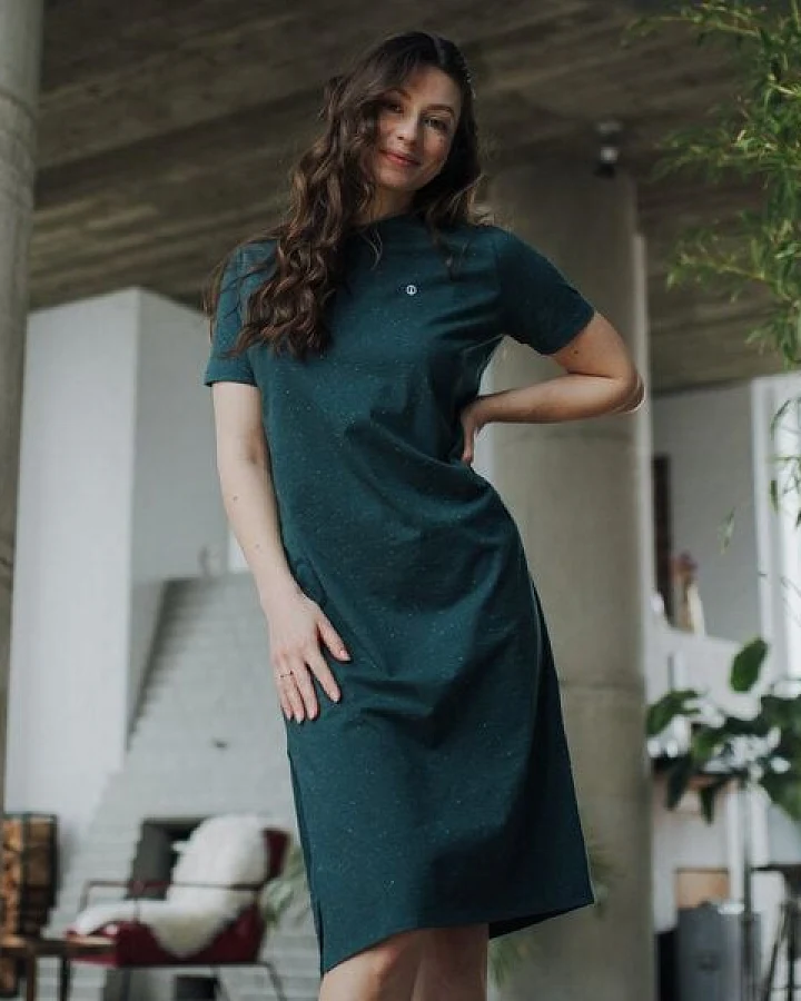 NORDLICHT T-Shirt Kleid lang MALENA aus Bio-Baumwolle