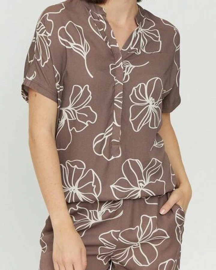 Mazine Hemdbluse - Benoni Print Blouse - aus Ecovero