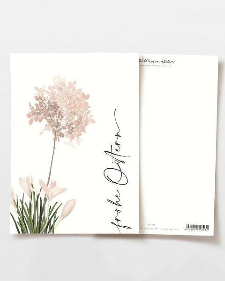 Wildblumen Atelier Postkarte, FSC zertifiziert