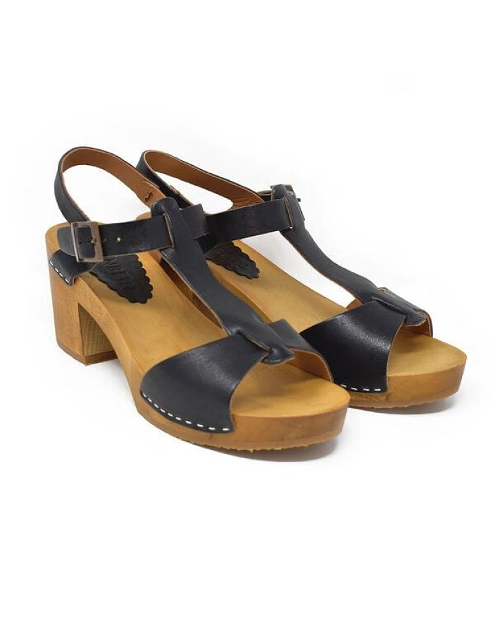 Grünbein Shoes Grünbein Holzclog-Sandalette Amy