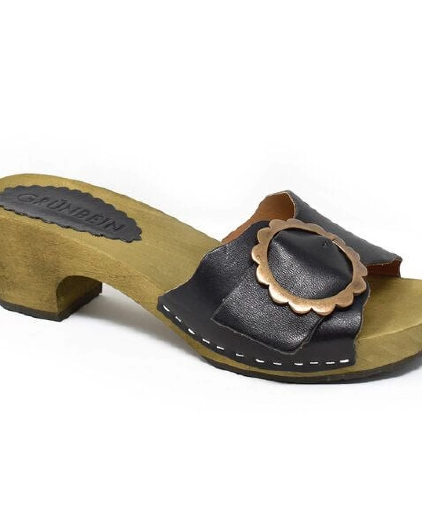 Grünbein Shoes Grünbein Holzclog-Pantolette Asta – Ansicht 2