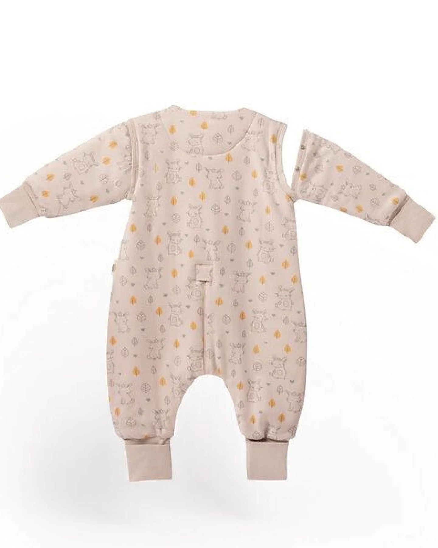Mababu 1.5 TOG Ganzjahres Baby Schlafsack mit Füßen & abnehmbaren Ärmeln – Ansicht 2