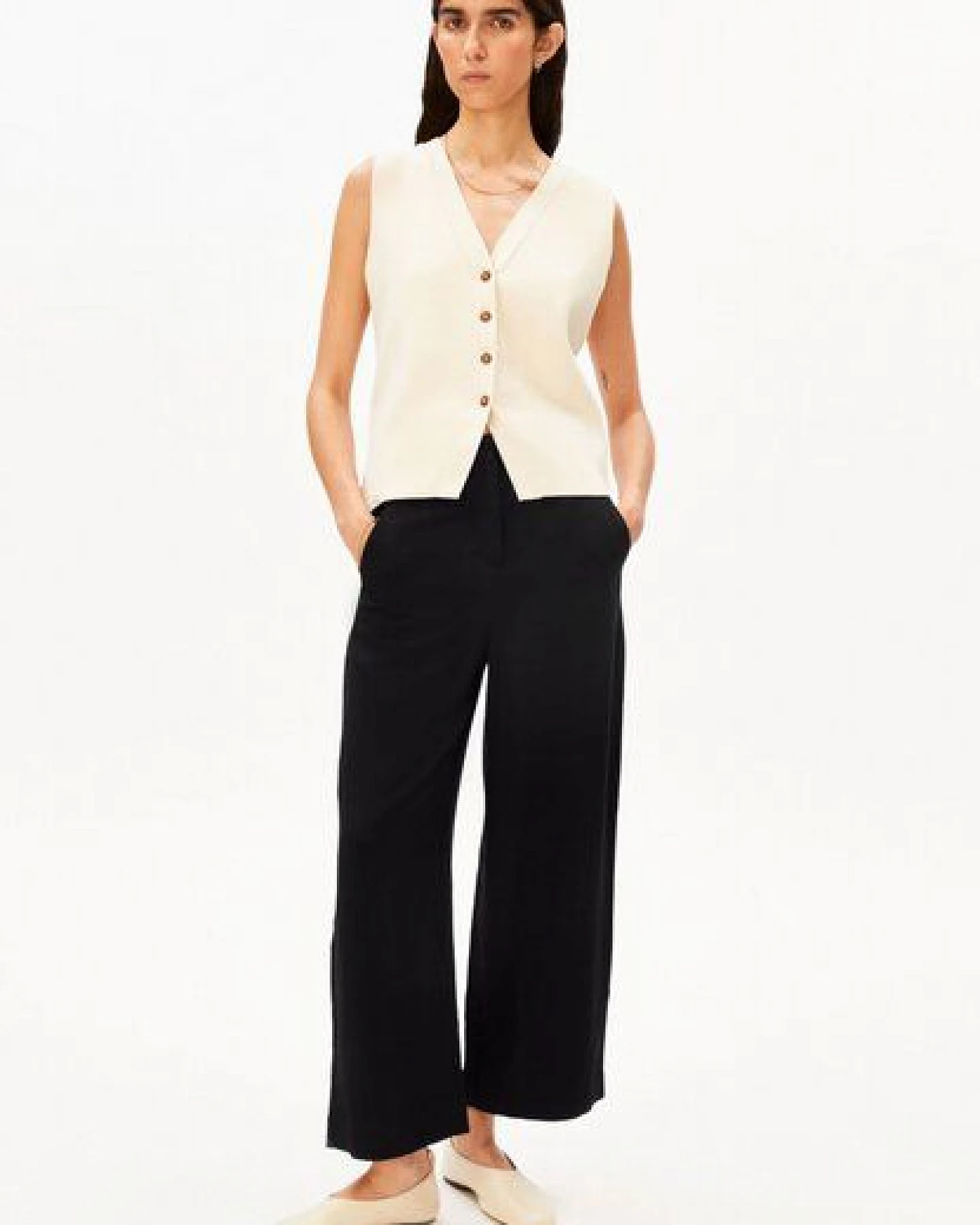 ARMEDANGELS CAARUNUS LINO Damen Webhose aus Leinen-Mix – Ansicht 4