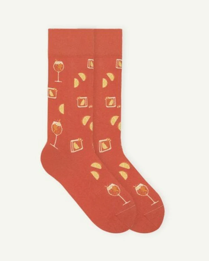 von Jungfeld Gemusterte Socken mit Spritz Icon