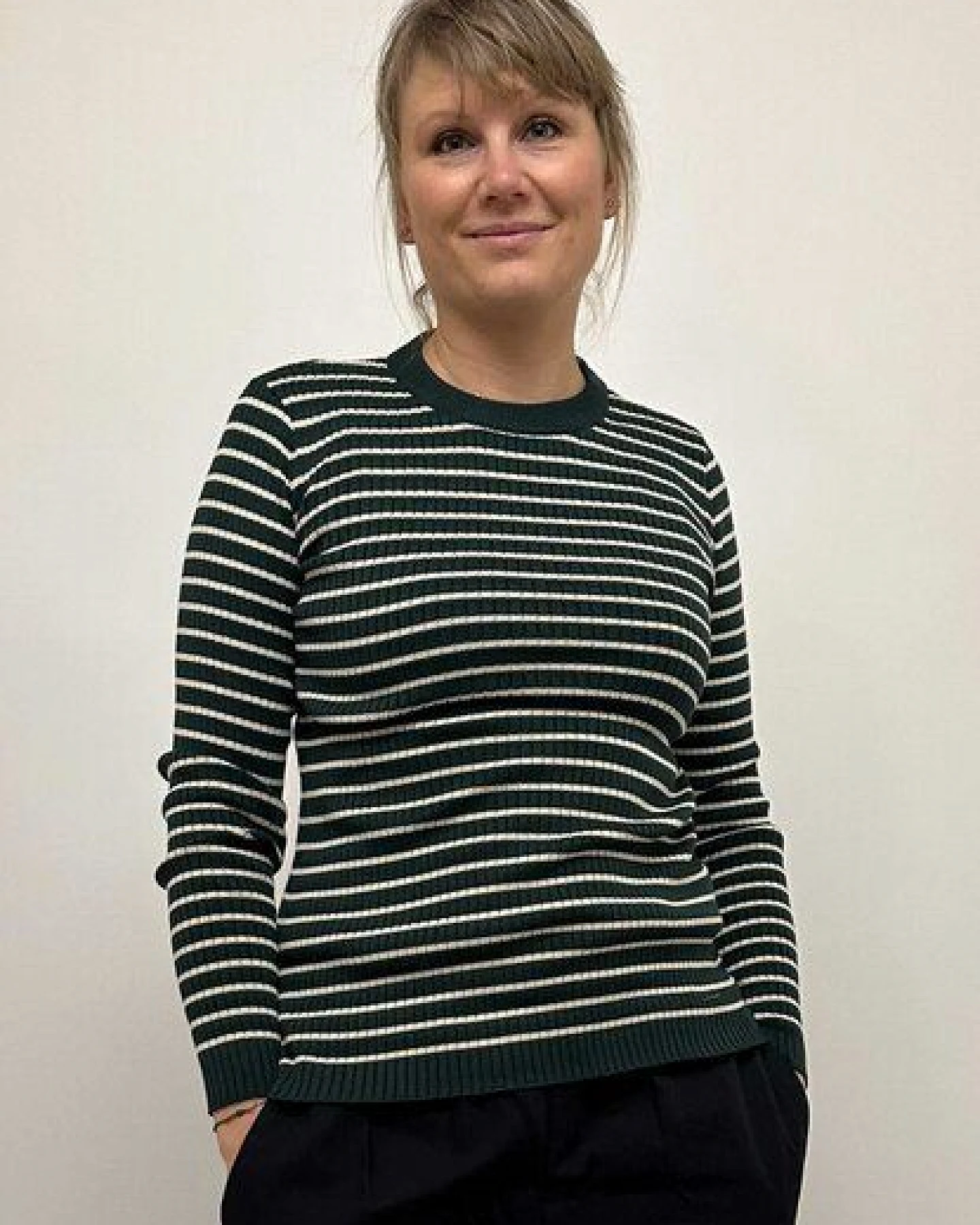 GROBUND Die Strickbluse Hanna – GOTS zertifiziert aus 100 % Bio-Baumwolle – Ansicht 3