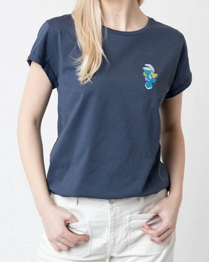 Bavarian Caps Print T-Shirt Schlumpfine Monroe - Dunkelblau