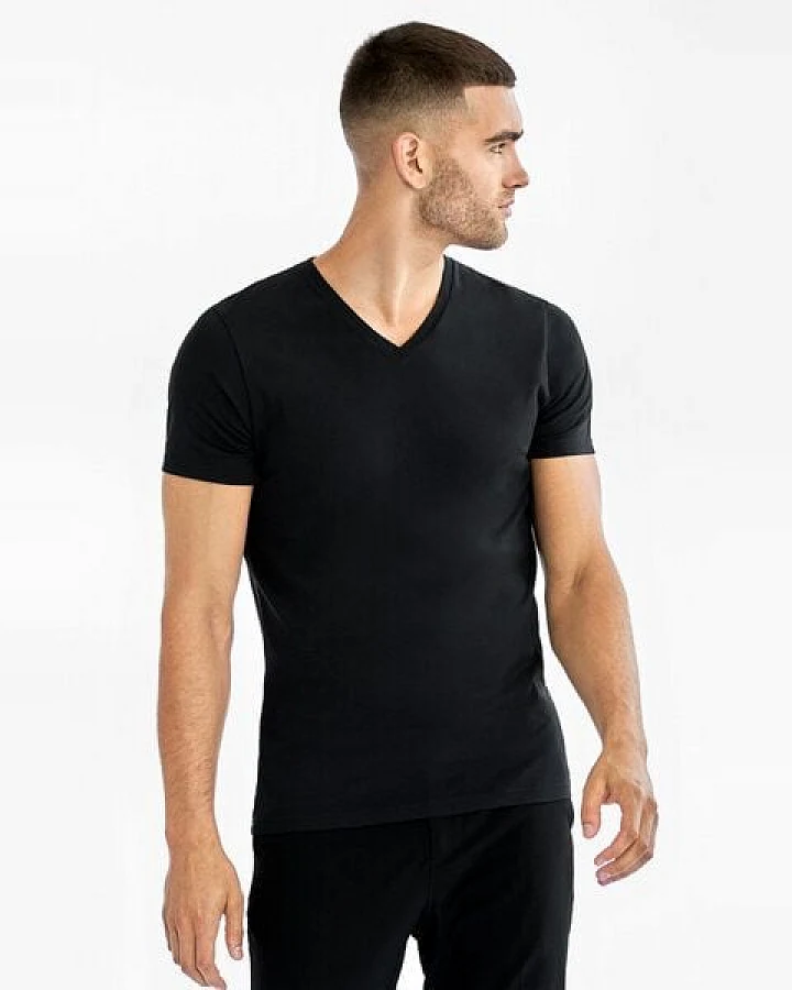 Bread & Boxers 2-Pack T-Shirts V-NECK aus Bio-Baumwolle