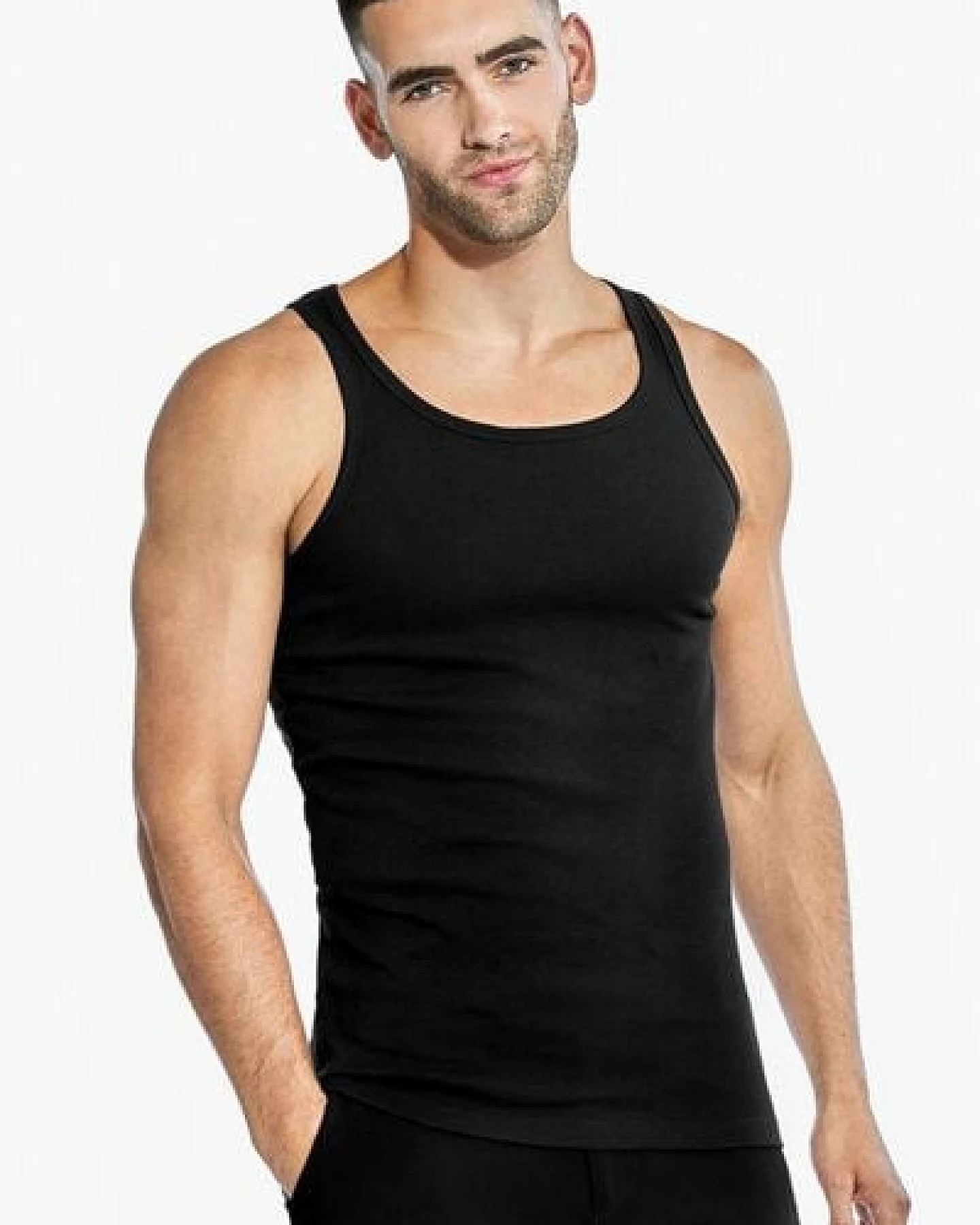 Bread & Boxers 2-Pack Tanktops RIBBED aus Bio-Baumwolle – Ansicht 3