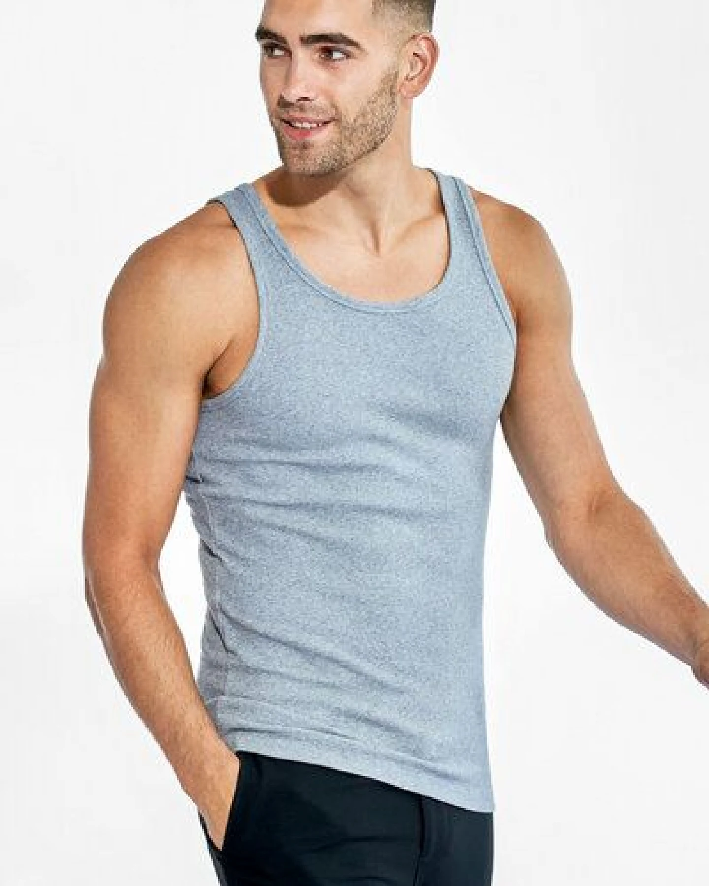 Bread & Boxers 2-Pack Tanktops RIBBED aus Bio-Baumwolle – Ansicht 3