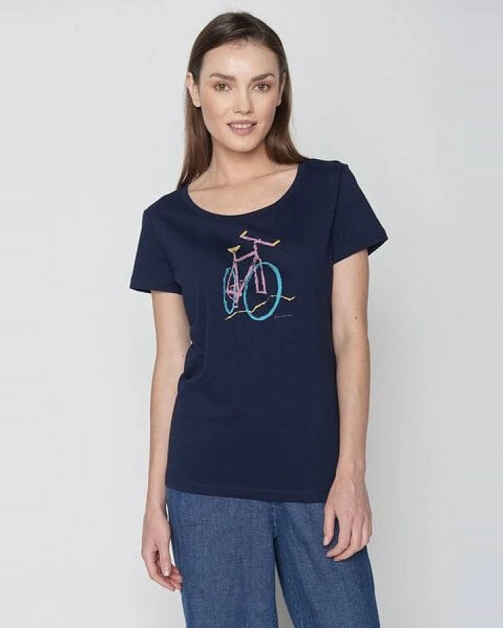 GREENBOMB Bike Brush Loves - Lässiges T-Shirt aus Bio-Baumwolle / hochwertiger Print / Fair & Vegan