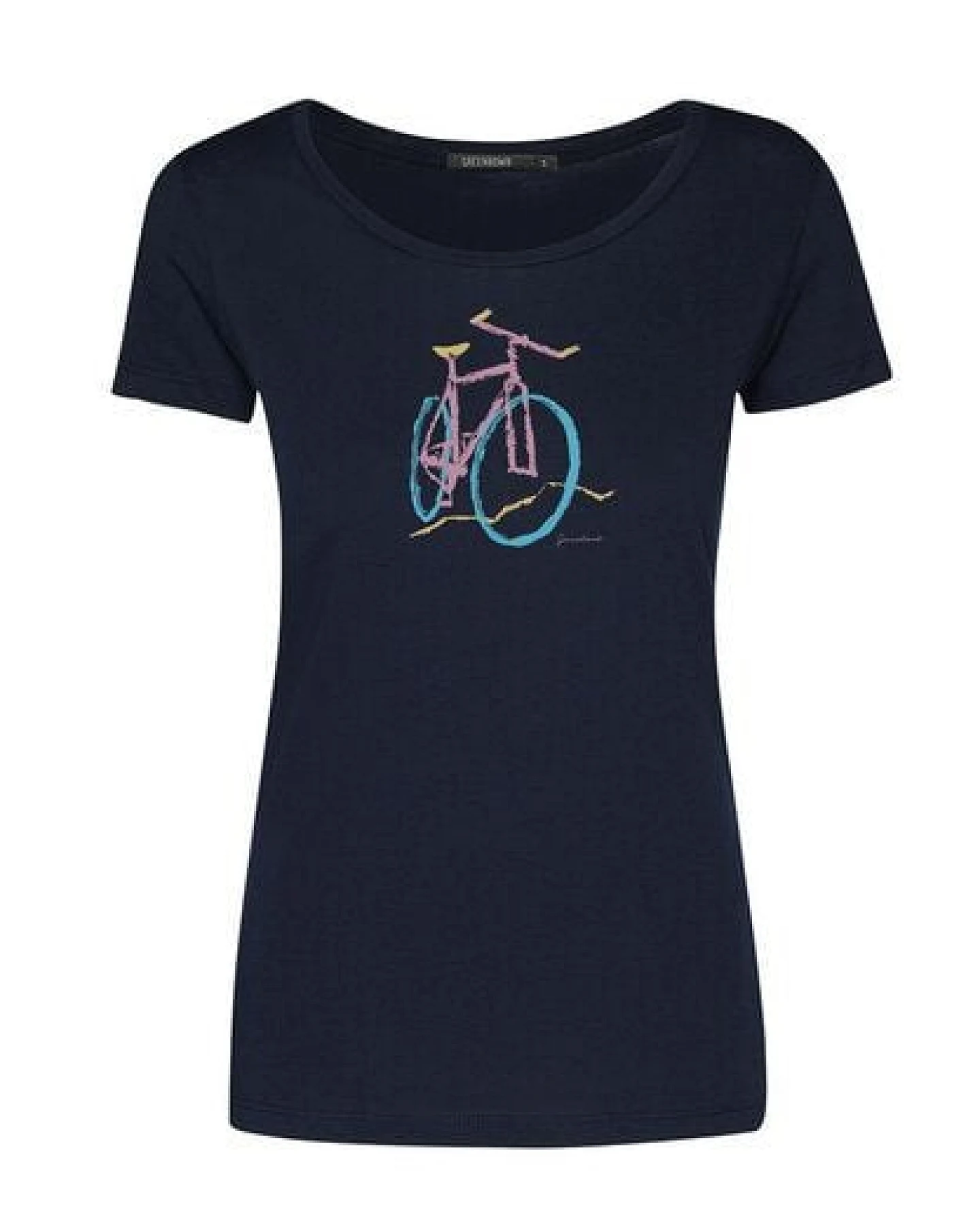 GREENBOMB Bike Brush Loves - Lässiges T-Shirt aus Bio-Baumwolle / hochwertiger Print / Fair & Vegan – Ansicht 3
