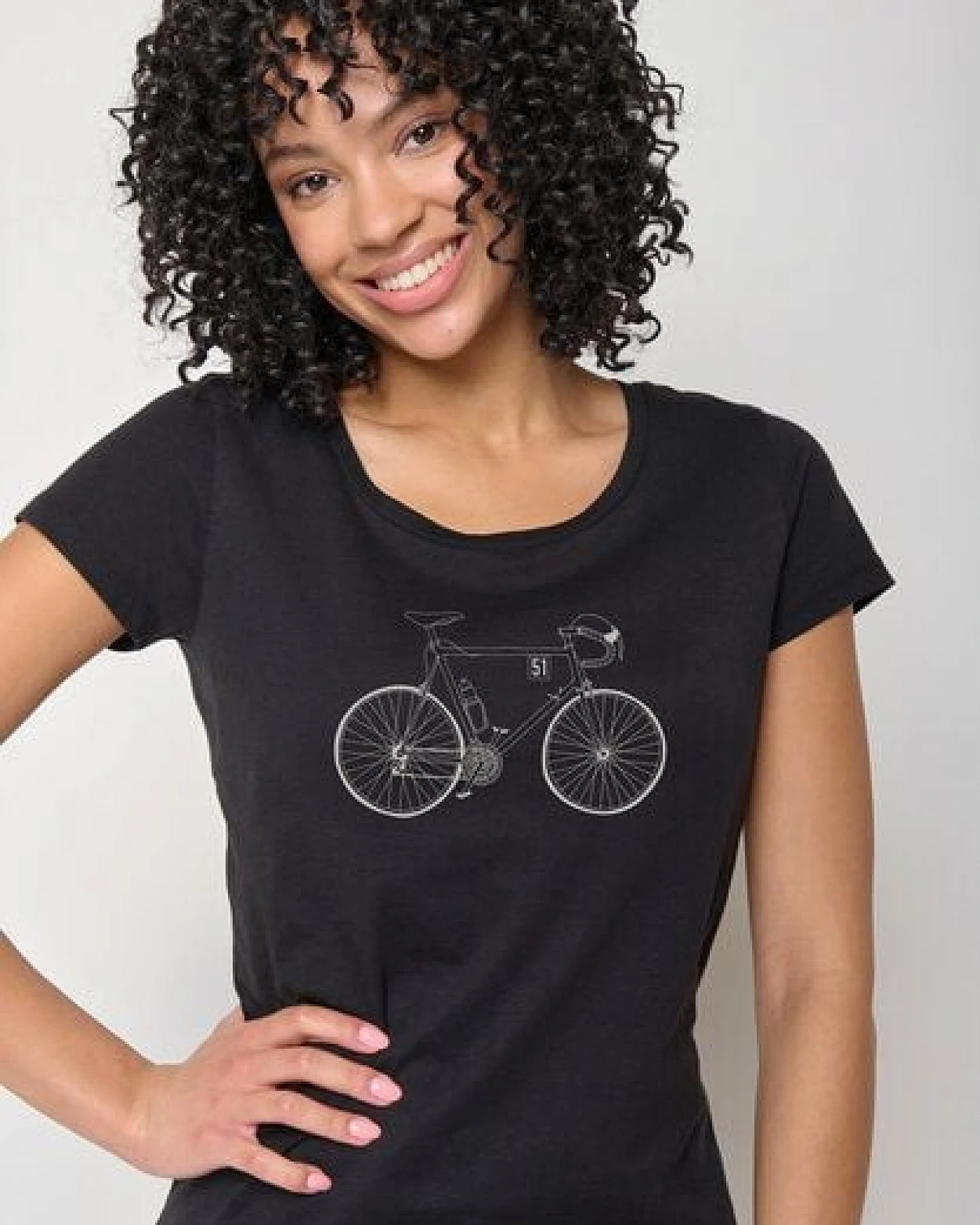 GREENBOMB Bike Classic Loves - Lässiges T-Shirt aus Bio-Baumwolle / hochwertiger Print / GOTS / Fair & Vegan – Ansicht 2