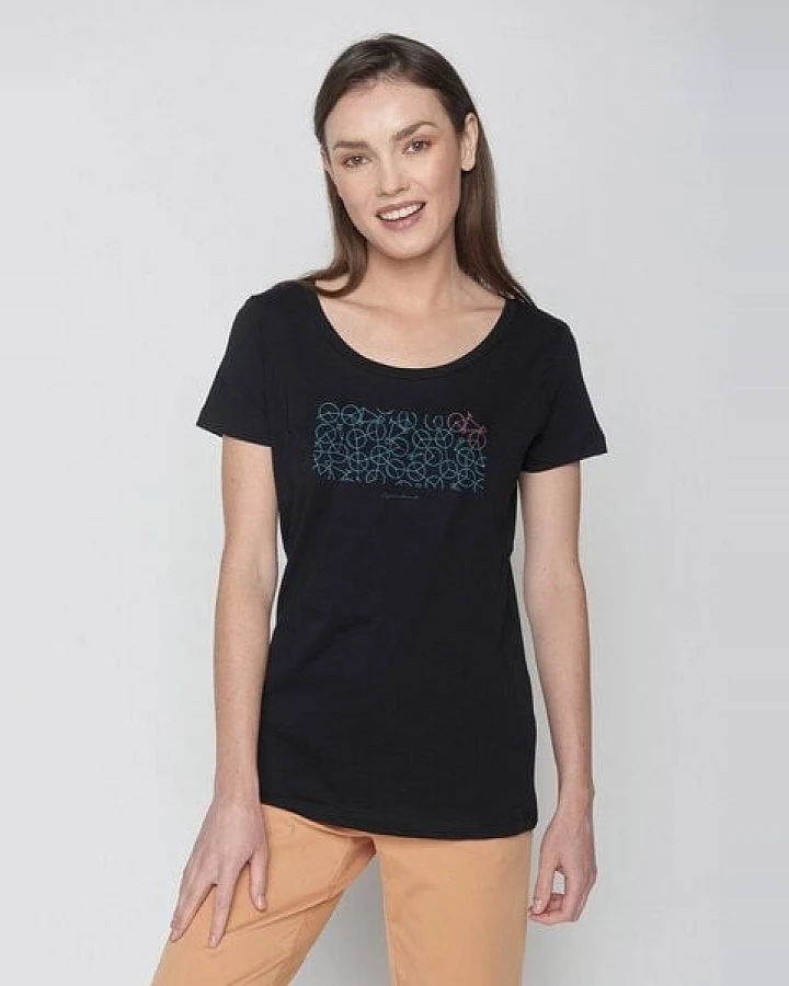 GREENBOMB Bike Connect Loves - Lässiges T-Shirt aus Bio-Baumwolle / hochwertiger Print / Fair & Vegan