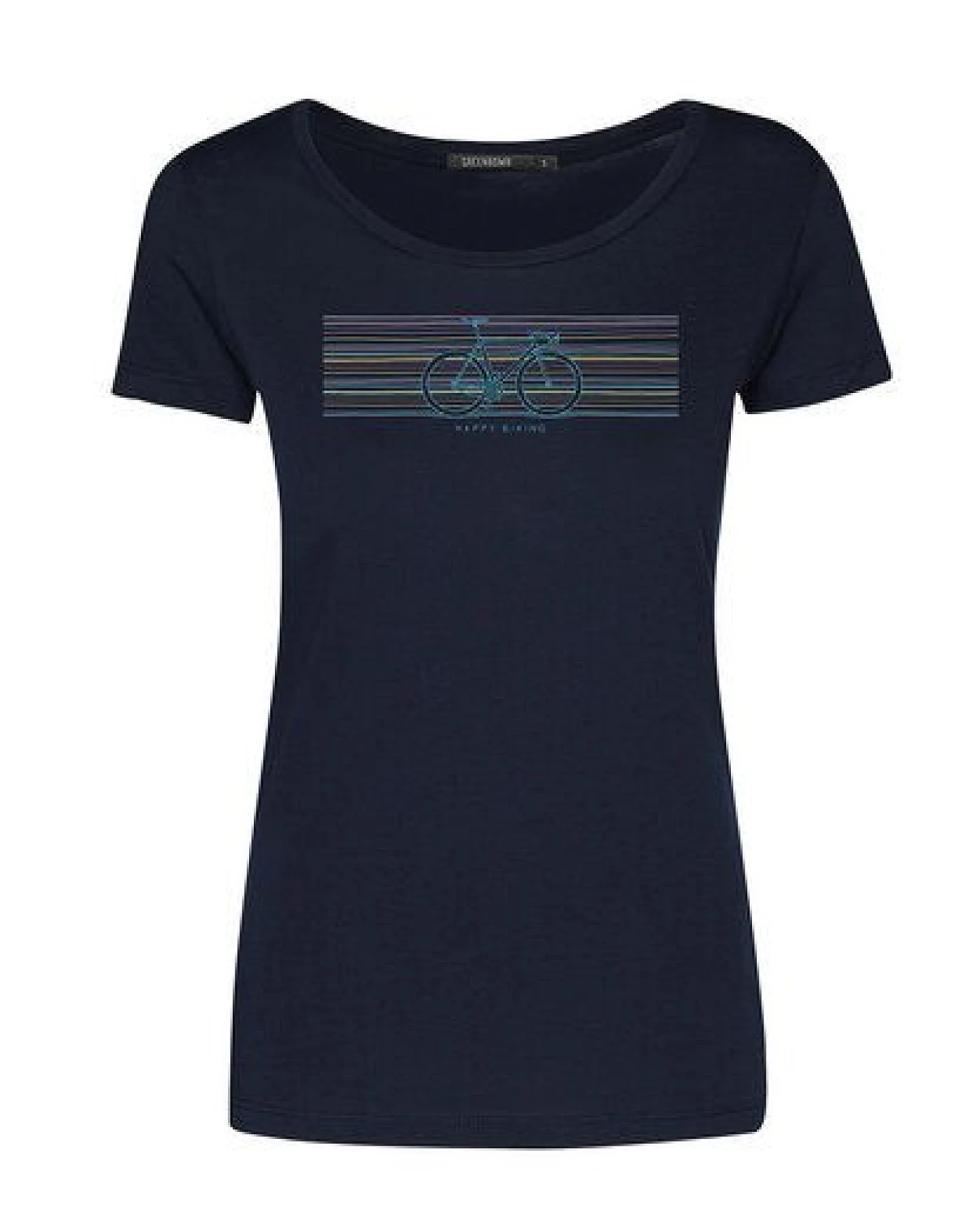 GREENBOMB Bike Fun Loves - Lässiges T-Shirt aus Bio-Baumwolle / hochwertiger Print / Fair & Vegan – Ansicht 3