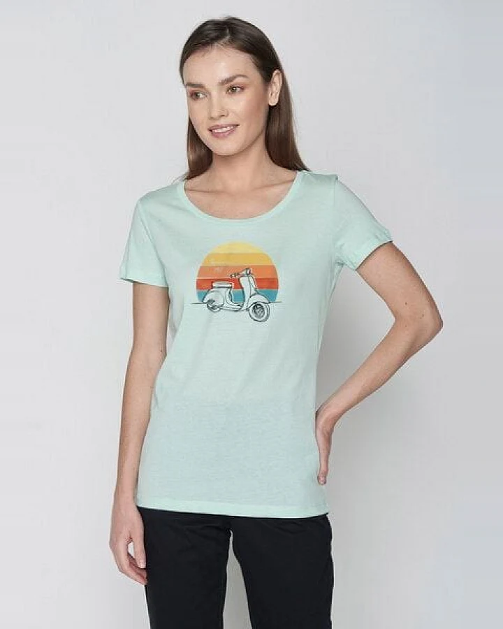 GREENBOMB Lifestyle Scooter Loves - Lässiges T-Shirt aus Bio-Baumwolle / hochwertiger Print / Fair & Vegan