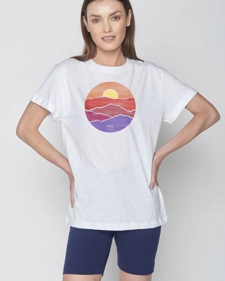 GREENBOMB Nature Levels Stop - Lässiges T-Shirt aus Bio-Baumwolle / hochwertiger Print / Fair & Vegan
