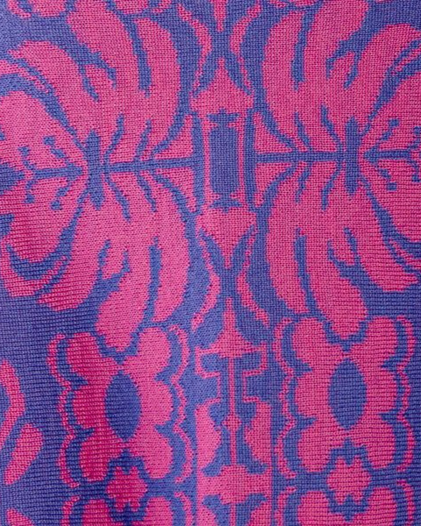 LANARTO slow fashion Stola, dreieckiges Schultertuch Blütenzauber aus mulesingfreier Merinowolle made in germany – Ansicht 2
