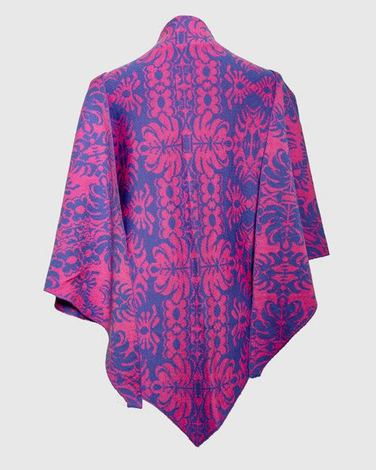 LANARTO slow fashion Stola, dreieckiges Schultertuch Blütenzauber aus mulesingfreier Merinowolle made in germany – Ansicht 3
