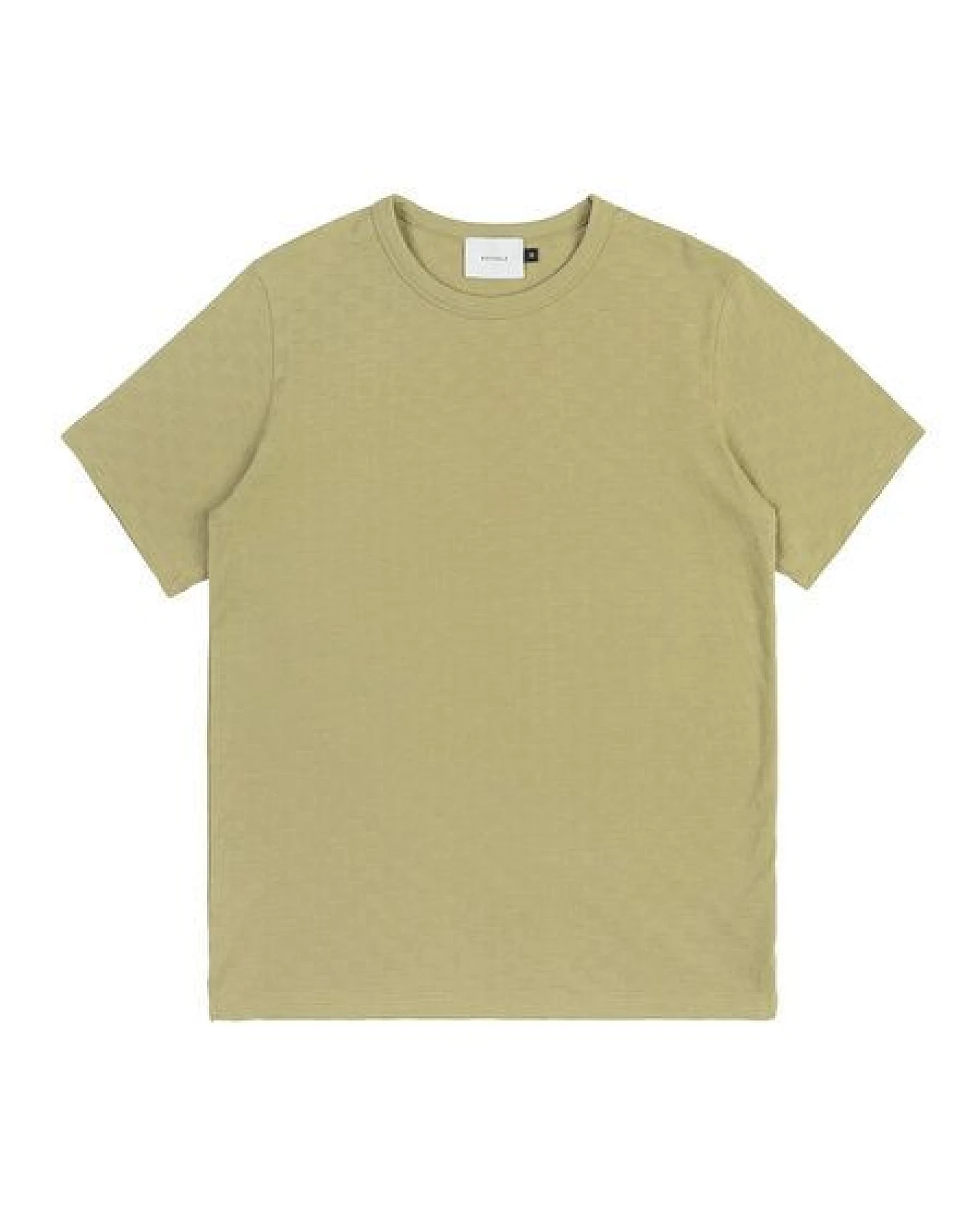 Rotholz Basic T-Shirt mit Rundhalsausschnitt - Tonal Check T-Shirt - aus Bio-Baumwolle – Ansicht 3
