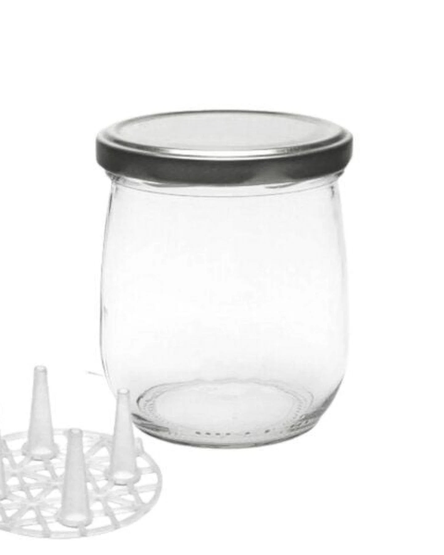 mikken Fermentier Set - 4 Einmachgläser 415 ml mit Fermentier Gitter, Holzstößel und Deckel (PVC-frei) – Ansicht 4