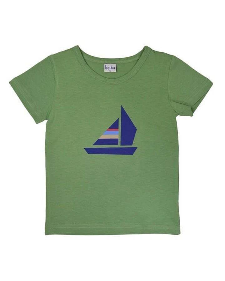T-Shirt mit Bootprint von baba Kidswear