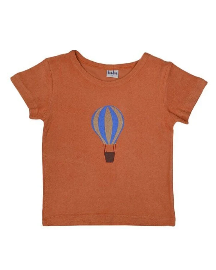 Frottee-Shirt mit Ballonprint von baba Kidswear