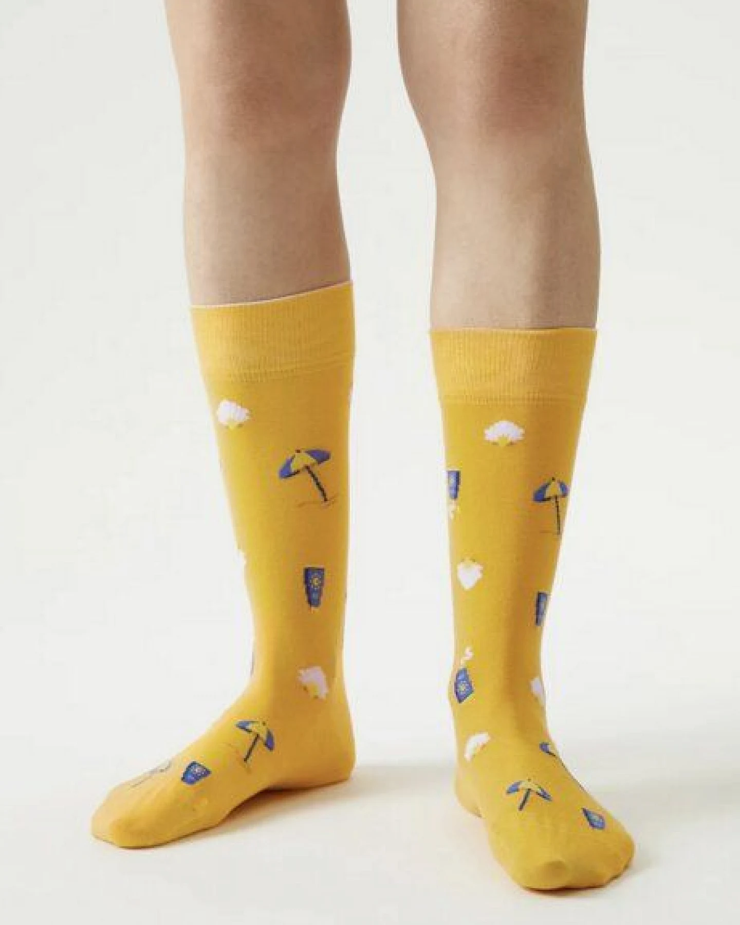 von Jungfeld Gemusterte Socken mit Sonnencreme Icon – Ansicht 2
