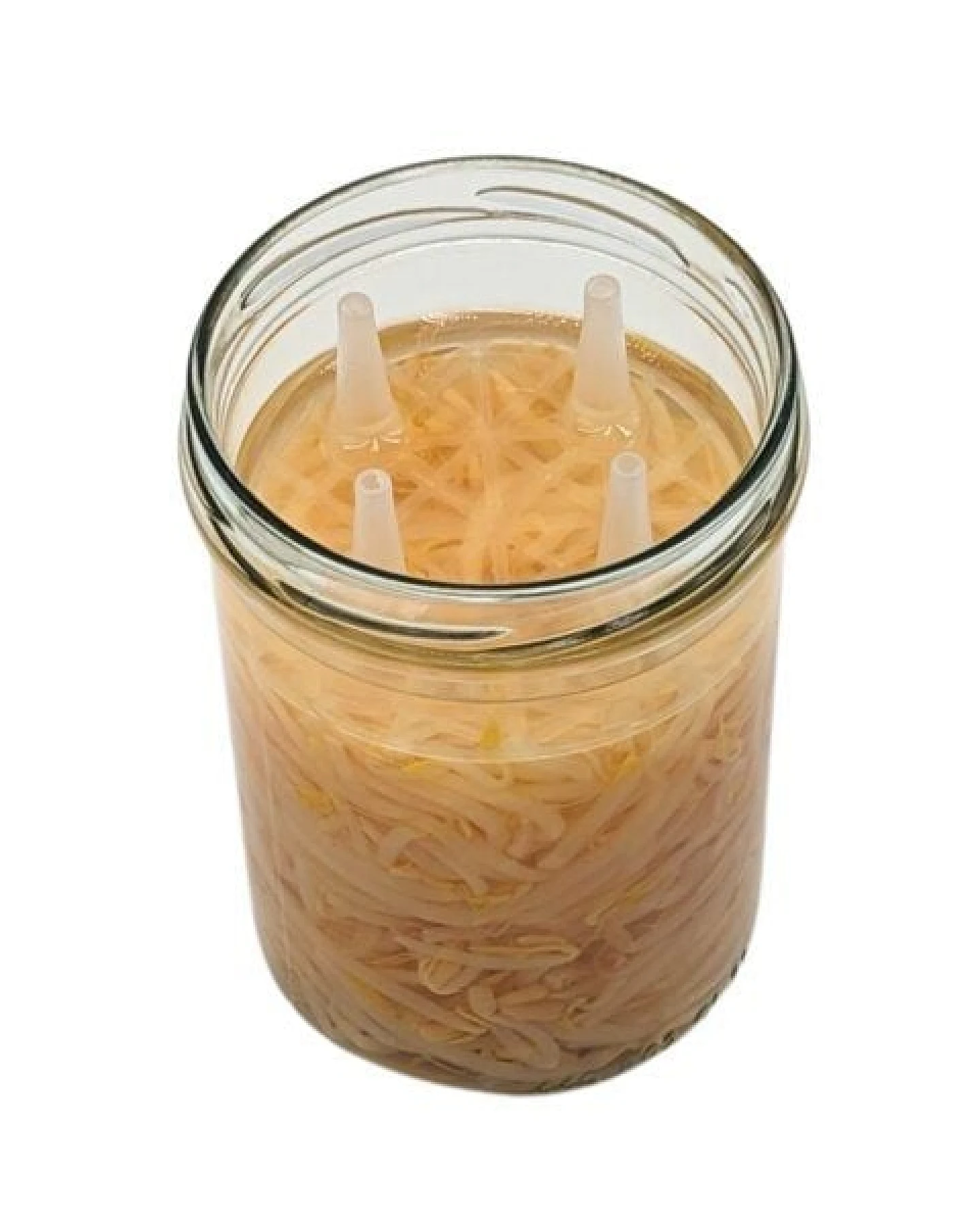 mikken Fermentier Set - 4 x Fermentierglas mit Fermentier Gitter, Holzstößel und Deckel PVC-frei – Ansicht 4