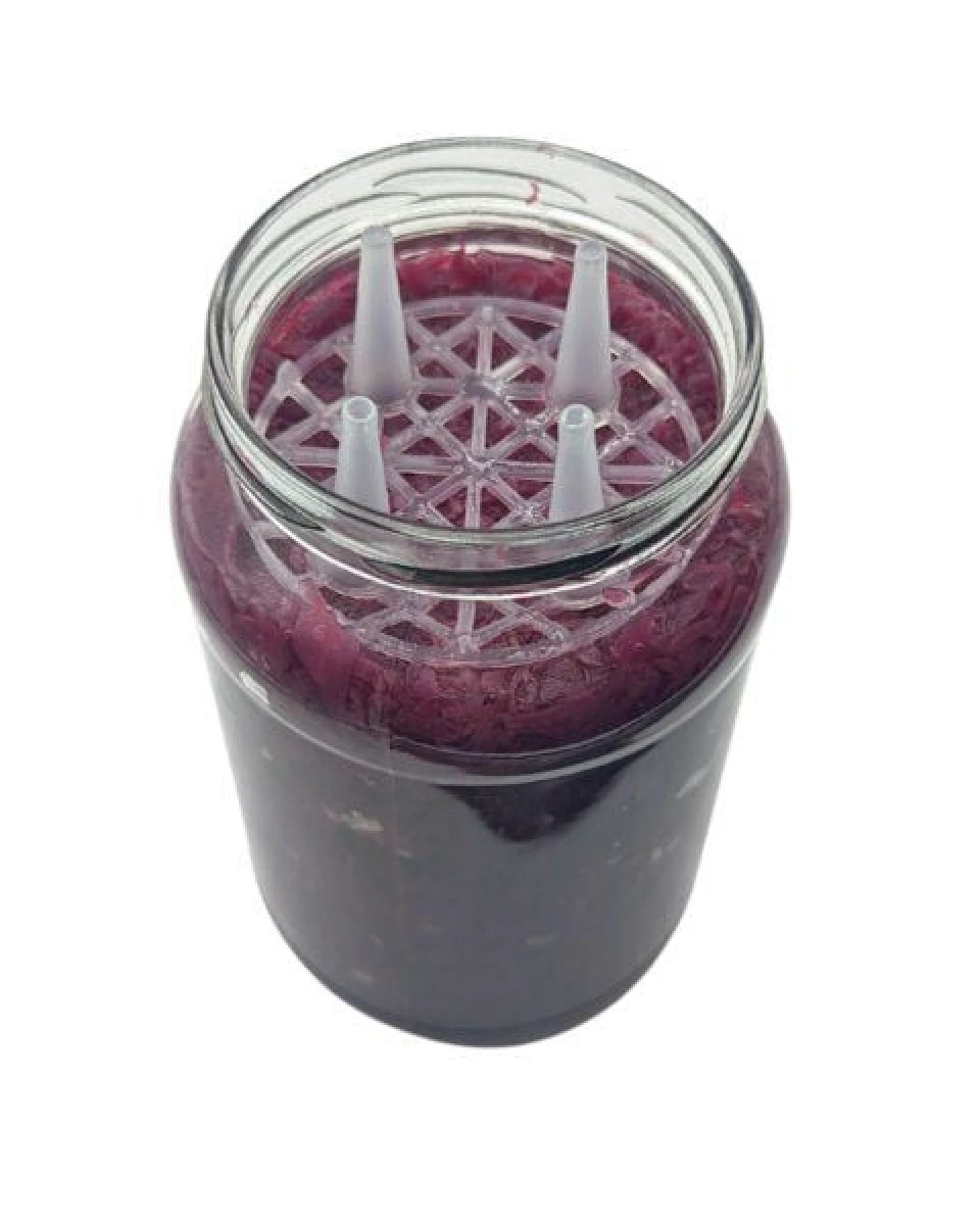 mikken Fermentier Set - 4 x Fermentierglas mit Fermentier Gitter, Holzstößel und Deckel PVC-frei – Ansicht 4
