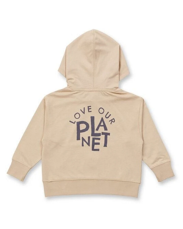 Sense Organics & friends in cooperation with GARY MASH Kinder Hoodie mit Statement Print aus Biobaumwolle