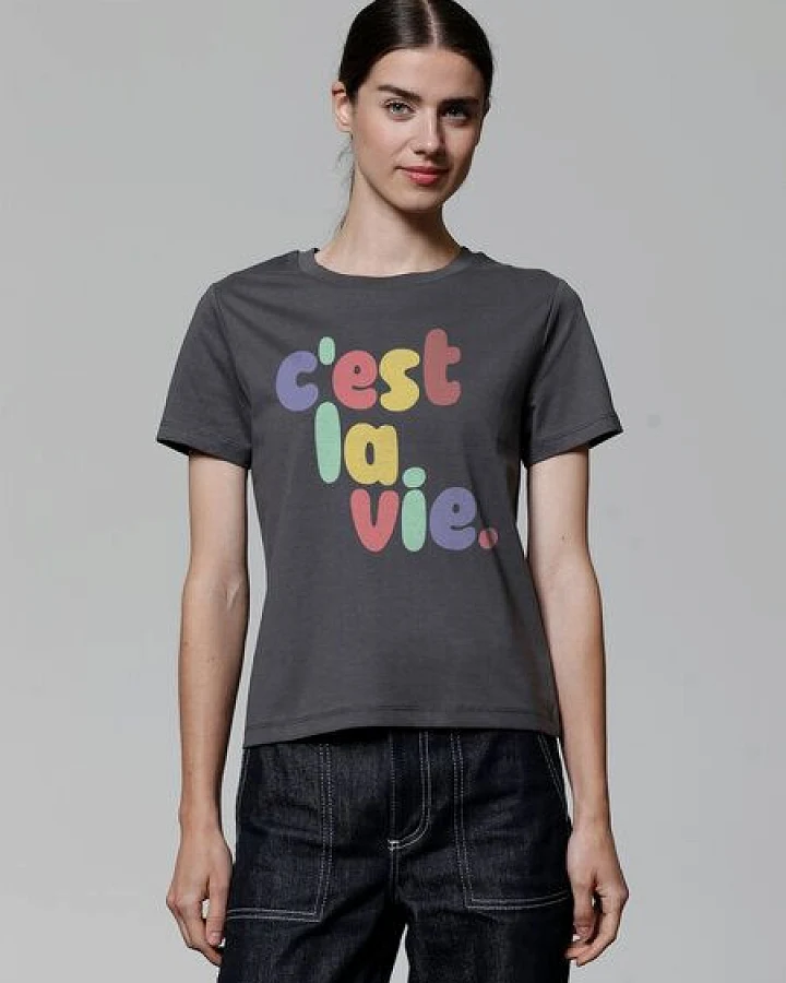 watapparel T-Shirt Frauen c'est la vie